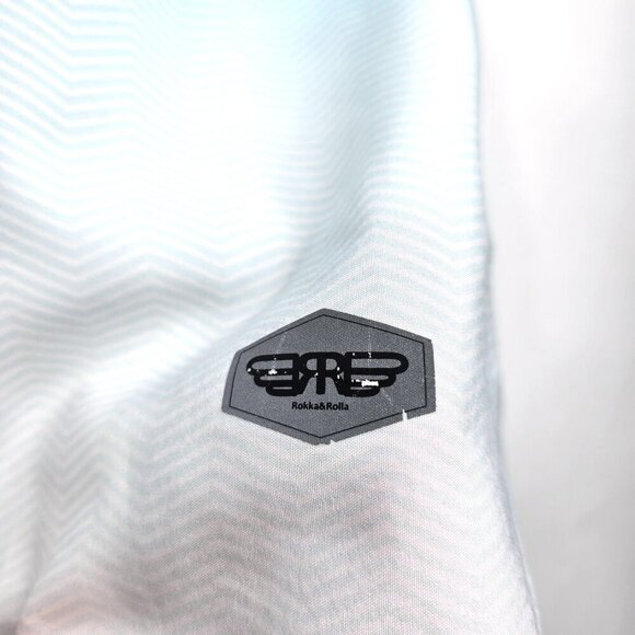 Rokka & Rolla Blue White Ombre Swim Surf Board Shorts Men 2XL - Picture 5 of 10